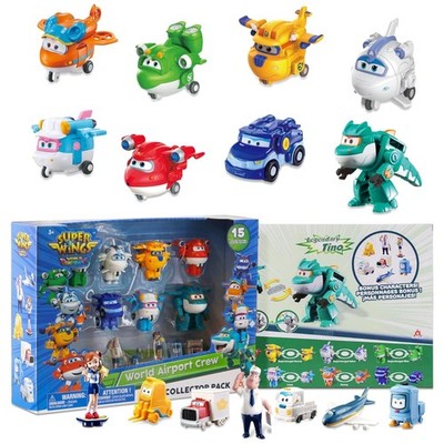 Super Wings Transforming Toys 15-Pack - Mini Action Figures