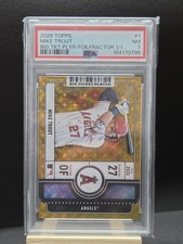 Marketplace image: 2026 Topps Chrome Foilfactor Mike Trout Big Ticket Players Gold SSP 1/1 BTP-1