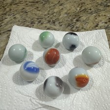 Vintage Marble Lot Larger Size Marbles 8 in good condition. See pictures.