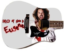 WWE Eugene Signed 1/1 Custom Graphics Photo WWF Guitar PSA