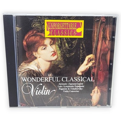 Wonderful Classical Violin CD Audio Unforgetable Classics Sarasate Lalo Paganini
