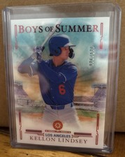 2025 Panini Boys of Summer Kellon Lindsey #83 Base Red 76/175 Los Angeles