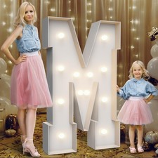 4FT Marquee Light Up Letters M,Party Decoration Large Marquee Light Up Letter...