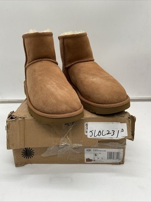 UGG Classic Ultra Mini 1135092 Boots Women's 6B Chestnut Suede Platform JLOL231