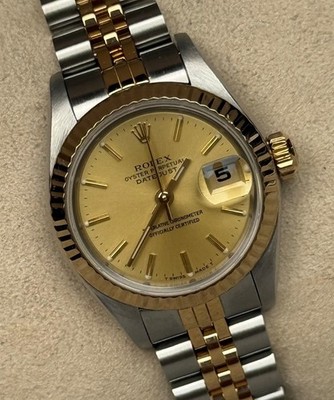 Rolex Lady-Datejust - 69173 - 26 mm - Champagnerfarben