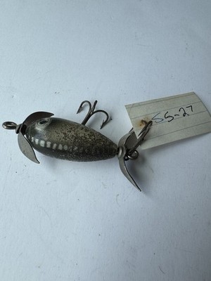 antique fishing lure shakespeare woodpecker Vintage Shakespeare Fishing Lure Midget Spinner 6601 Silver Flitter