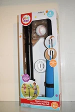 Play Day T-Ball Plate Sports Equipment Set (1 Bat Tee & Ball) 4 Pieces Ages 4+