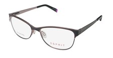 NEW ESPRIT 17474 EYEWEAR CAT EYE FULL-RIM 51-15-135 WOMENS 534 BLACK METAL 