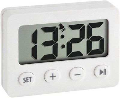 TFA Dostmann Digitalwecker Miniuhr, 60.2014.02, klein und handlich, perfekt für 