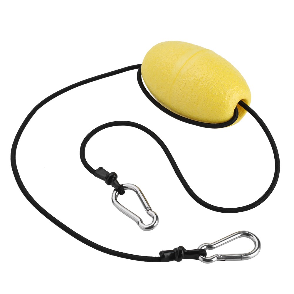 Kayak Drift Tow Nylon Rope With EVA Buoy Steel Clips Kayak Accessory