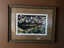Deneille Spohn Moes "Hark The Herald Angels Sing" Nice Frame Signed Print 37/73