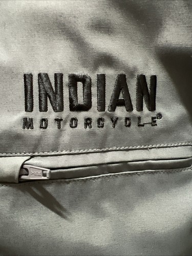 New -Indian Motorcycle Men’s Montana Waxed Jacket, Gray, Size 2XL - Picture 7 of 11