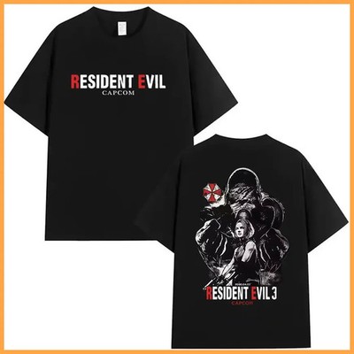 Resident Evil T-Shirt Herren Damen Vintage Gaming Shirt Umbrella Raccoon City