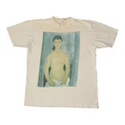 Vintage Elvira T-Shirt Size L Amedeo Modigliani 90s Art Graphic Single Stitch