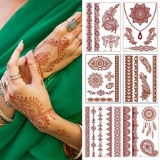 Lace Waterproof Temporary Tattoo Henna Sticker Fake Tatoo Body Hand Arm Unisex  