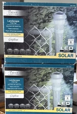 2 boxes of LED Solar lights 4x landscape post cap 6 lumens in each  