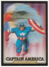 2024 UD SkyBox Marvel Masterpieces '92 Platinum Lenticular CAPTAIN AMERICA #16