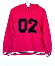 Janie And Jack Red Hoodie Flocked Lettering Age 10 NWT Retails 49