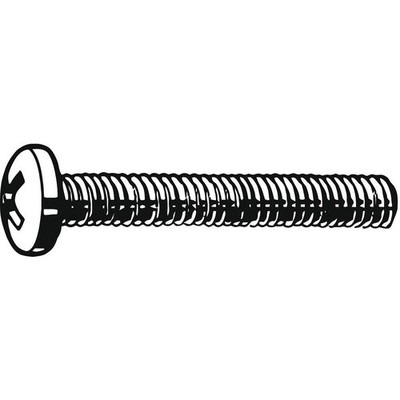 GRAINGER APPROVED U51122.011.0200 MS,#4-40,Plain,2''L,100PK 1ZB51