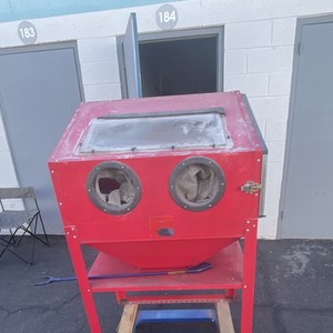 Red Black Blast Cabinet Sandblasting Gloves Accessories Included Sandblaster