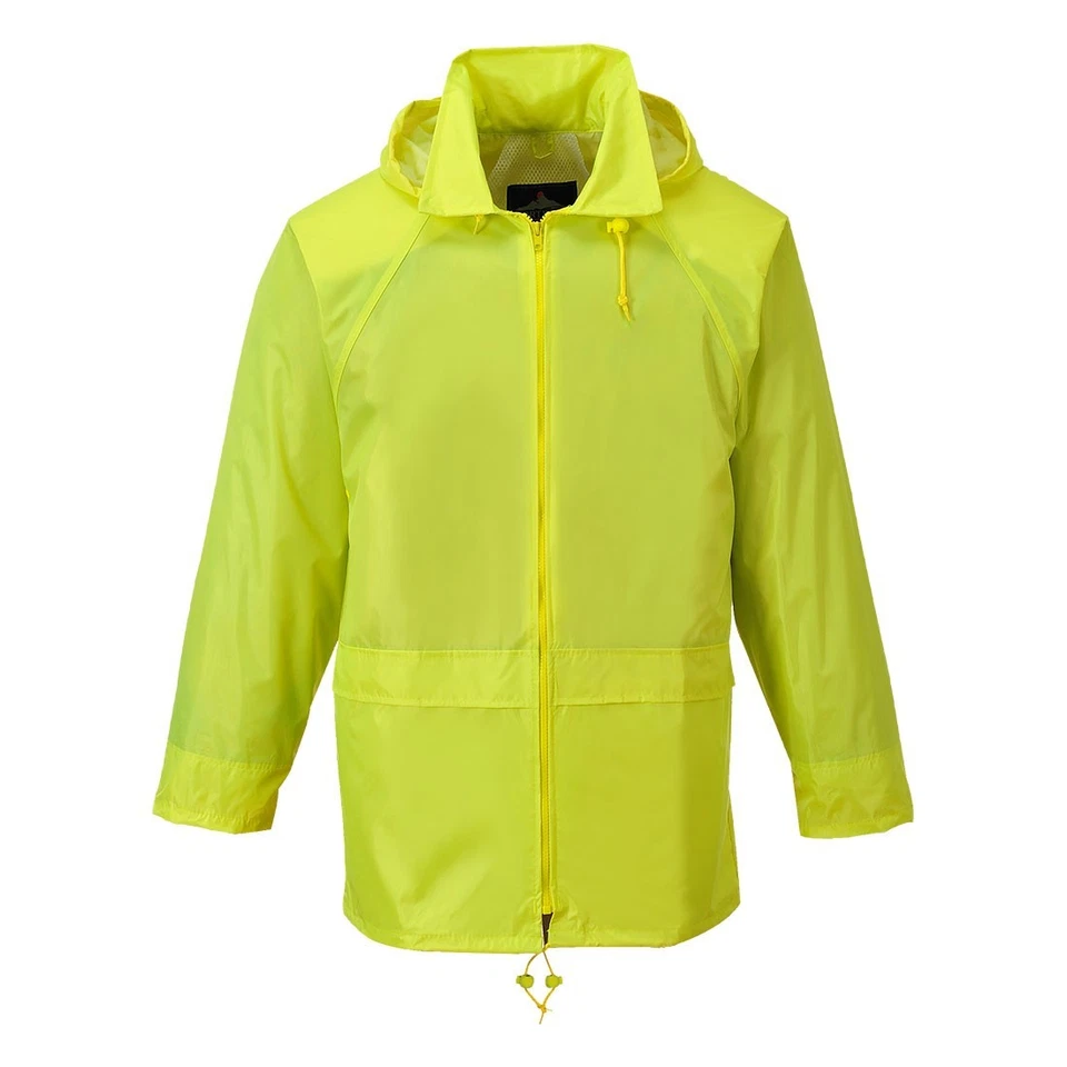 Portwest Classic Rain Jacket Waterproof Lightweight Packable Hooded S440 - Image 2 of 4