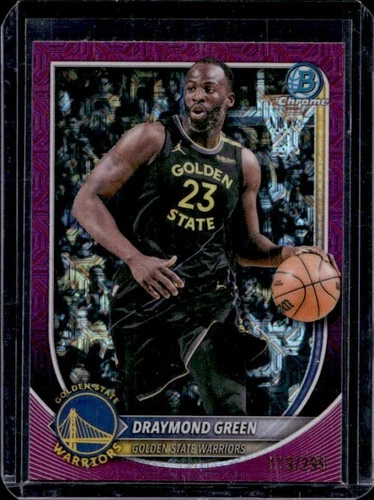 2025-26 Bowman Draymond Green Chrome Fuchsia Mojo Refractor #/299 Warriors