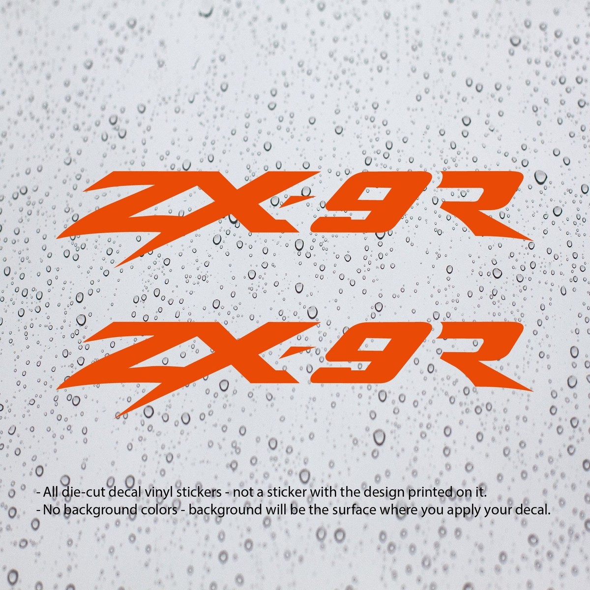 2x) ZX-9R ZX9R Decal Vinyl Stickers for Ninja Motorbike Motorcycle