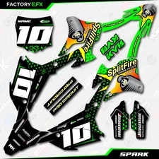 Green Spark Racing Graphics Kit fits 22-25 Kawasaki KX85 Kx112 Decal Kx 85 112