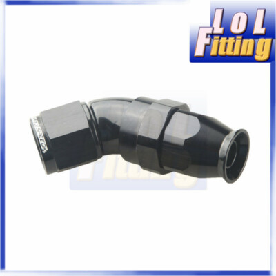 An8 An 8 45 Degree Swivel Ptfe One Piece Full Flow Hose End Black Ebay An8 An 8 45 Degree Swivel Ptfe One Piece Full Flow Hose End Black Ebay