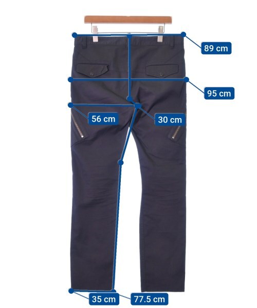 HELMUT LANG Chino Pants Dark Blue 32(Approx. L