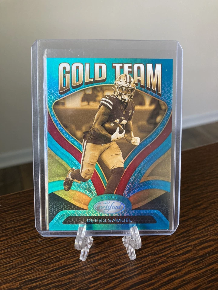 2022 Certified Deebo Samuel #5/50 Mirror Teal Gold Team RARE SP NM+ SF 49ers - Image 4 of 4