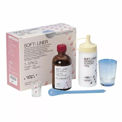 GC Dental Soft Liner Dental Tissue Conditioner Denture Repair Denture Relining - Picture 6 of 7
