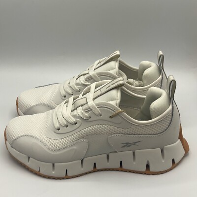 Reebok Zig Dynamica Womens Shoes Running Sneakers Whisper White Gum Gym Trainers