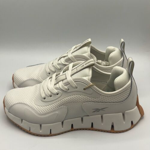 Reebok Zig Dynamica Womens Shoes Running Sneakers Whisper White Gum Gym Trainers