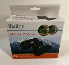Vivitar CS-430 4x30 Porro Prism Binoculars Carrying Case  Strap Sealed NIB