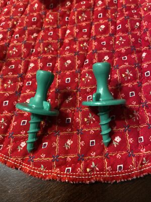 Pampered Chef Corn Cob Nobs #2455 - Set of 2 Replacement Green Handle Knobs Tool