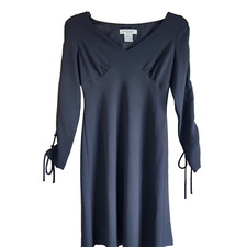 Nine West Black Size 8 Womens Dress Long Sleeve Whimsy Goth Evening Party