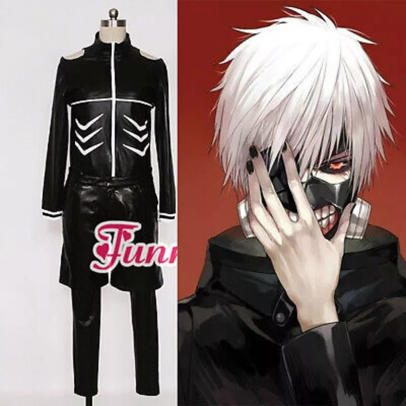 Anime Tokyo Ghoul Ken Kaneki Combat Suit Cosplay Costume – Cosplay