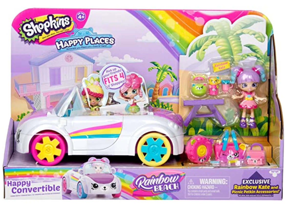 Shopkins happy places sales rainbow beach convertible playset