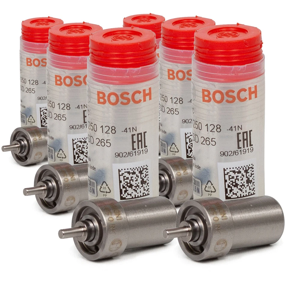 6x BOSCH 0434250128 Einspritzdüse Zapfendüse für MERCEDES-BENZ OM603 0010174912