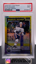 2020-21 Upper Deck OPC Platinum Marquee Rookies Yellow #173 Ryan McLeod PSA 9