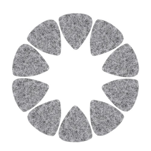 10Pcs Wool Felt Guitar Picks Soft Sound Strumming For Guitar Ukulele QH1 - Picture 10 of 22