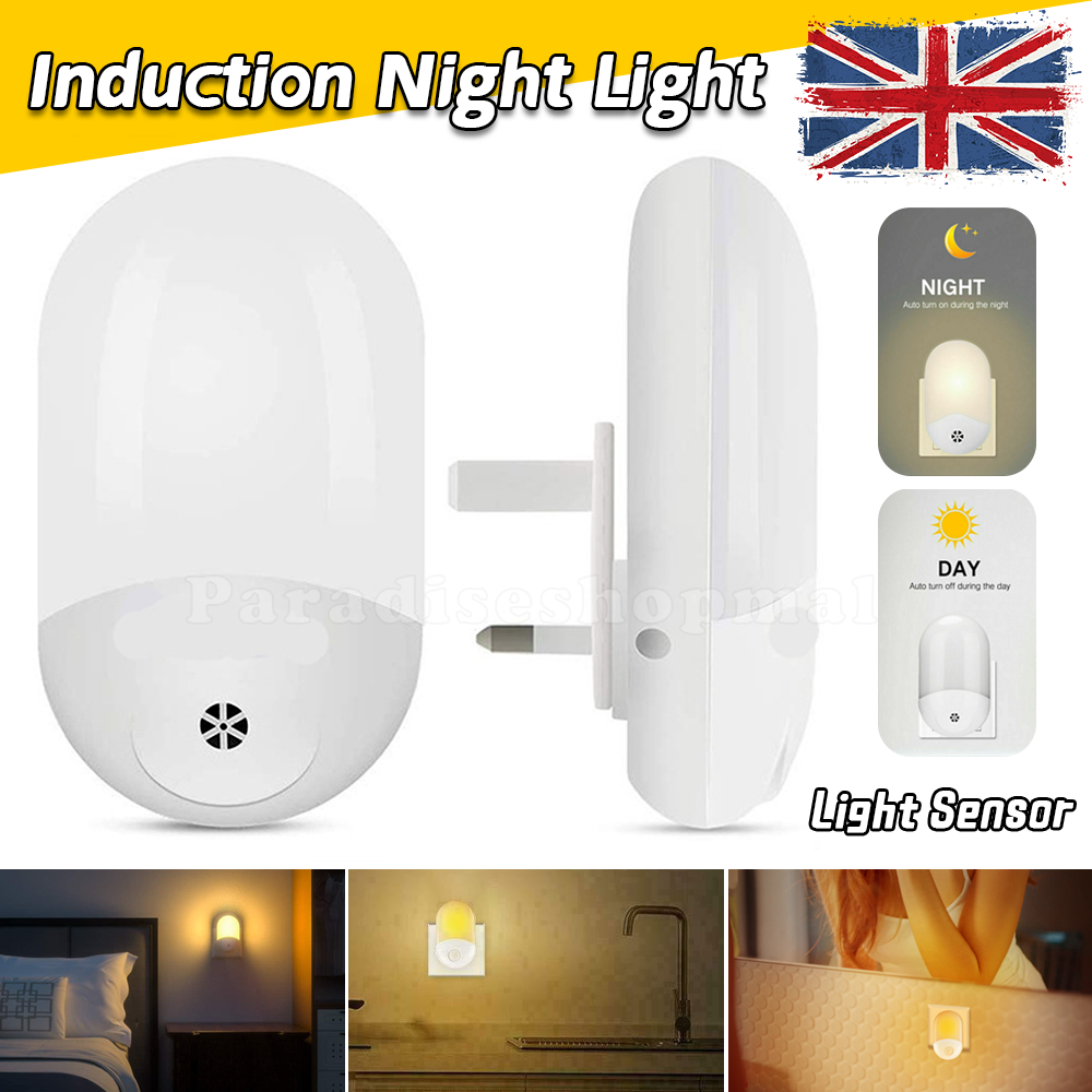 12 Automatic LED Night Lights Plug in Energy Saving Dusk Dawn Sensor