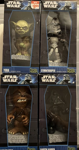 Funko! Monster Mash-Ups Bobbleheads Star Wars Chewbacca Yoda Stormtrooper Vader