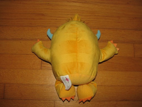 11" Plush KOHL'S Cares for KIDS Yellow Stripe Striped MONSTER - Picture 2 of 3