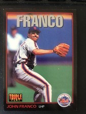John Franco Mets    1993 Triple Play Baseball  Trading Card #90 