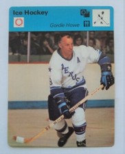 1977 Rencontre Ice Hockey Gordie Howe Red Wings -