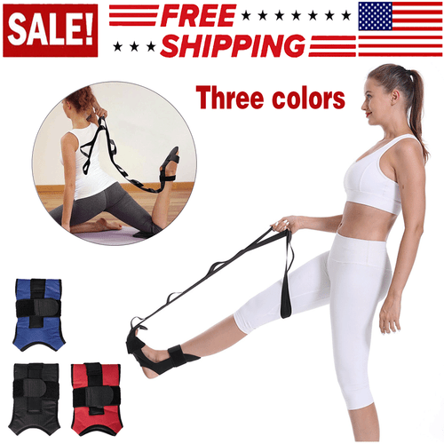 Yoga Band Flexibility Stretch Leg Fascia Stretcher Strap Ballet Gym Trainer US - Picture 1 of 18