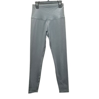Beyond Yoga Leggings 'Twinkle' High Rise Stone Gray Gunmetal Shimmer Size Smalll