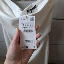 ZARA DRESSES WHITE STRAPLESS SHORT DRESS SIZE S 3180 332 250